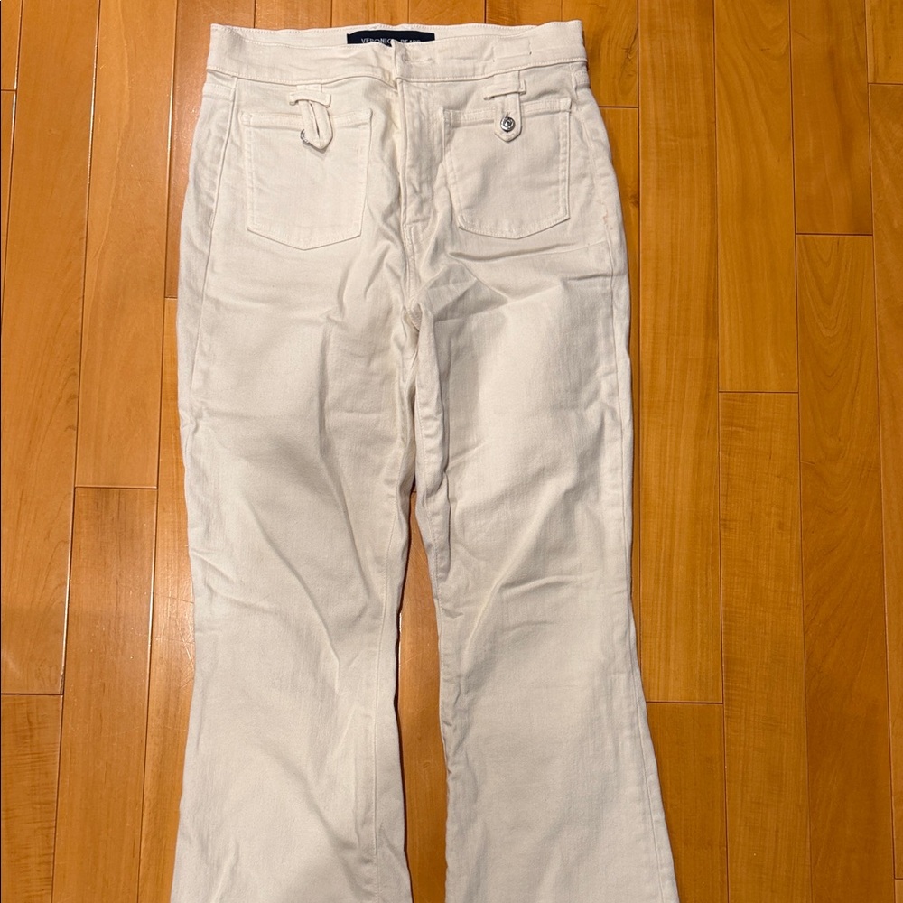 Veronica Beard Cream Women Jeans